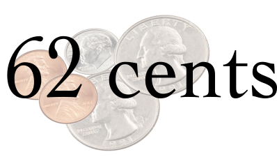 62 cents Logo large image